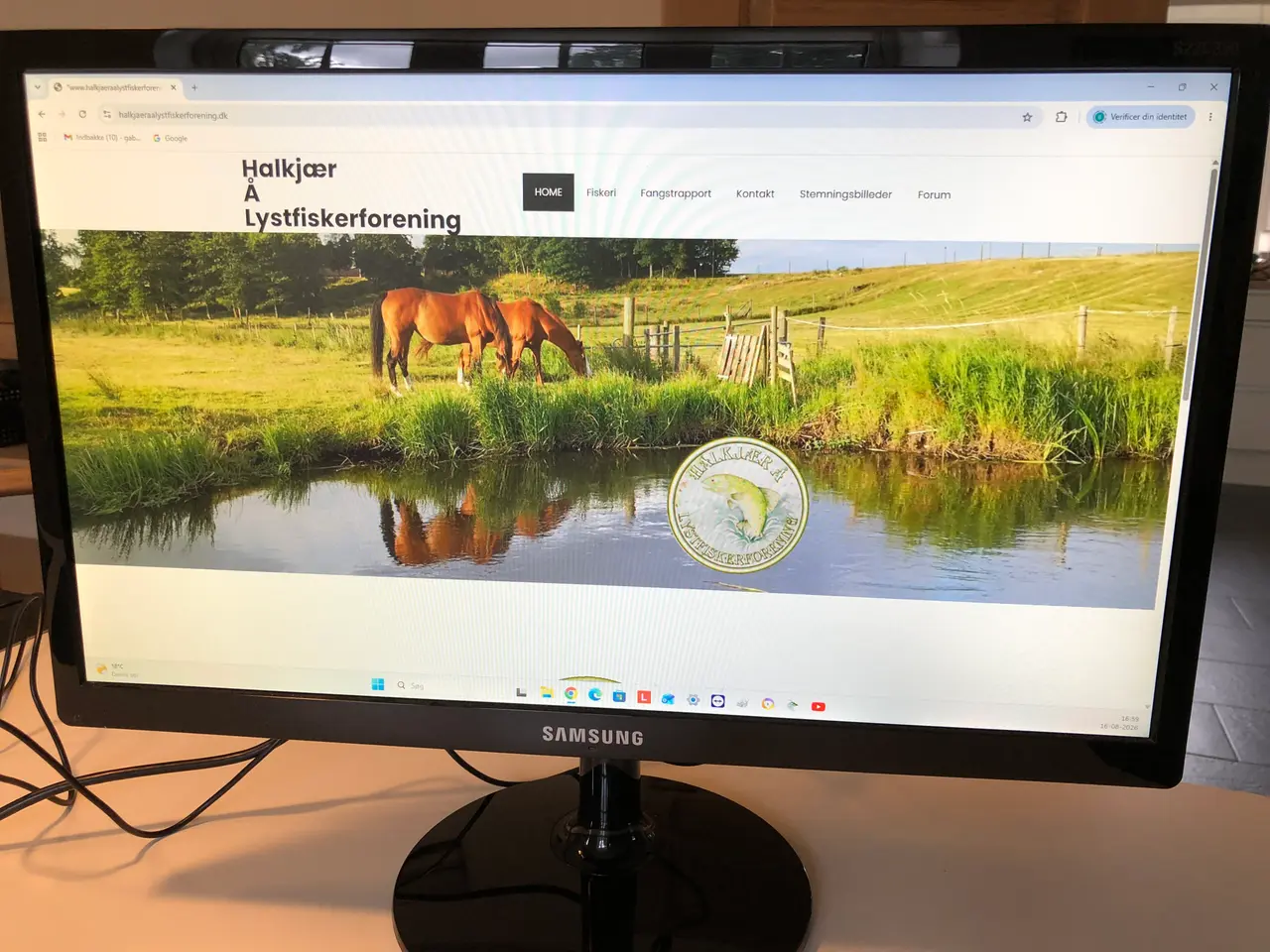 Billede 1 - Samsung 22" skærm, Full HD (1920x1080), 60 Hz