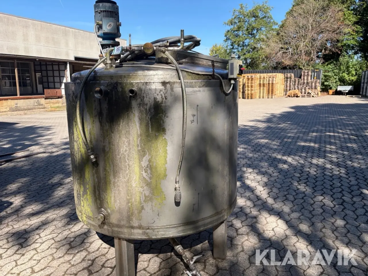 Billede 3 - Rustfri tank til mejeriprodukter 1000 Liter blandetank