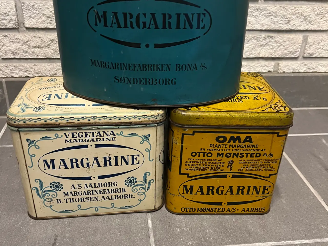 Billede 1 - 3 Retro Margarine kasser