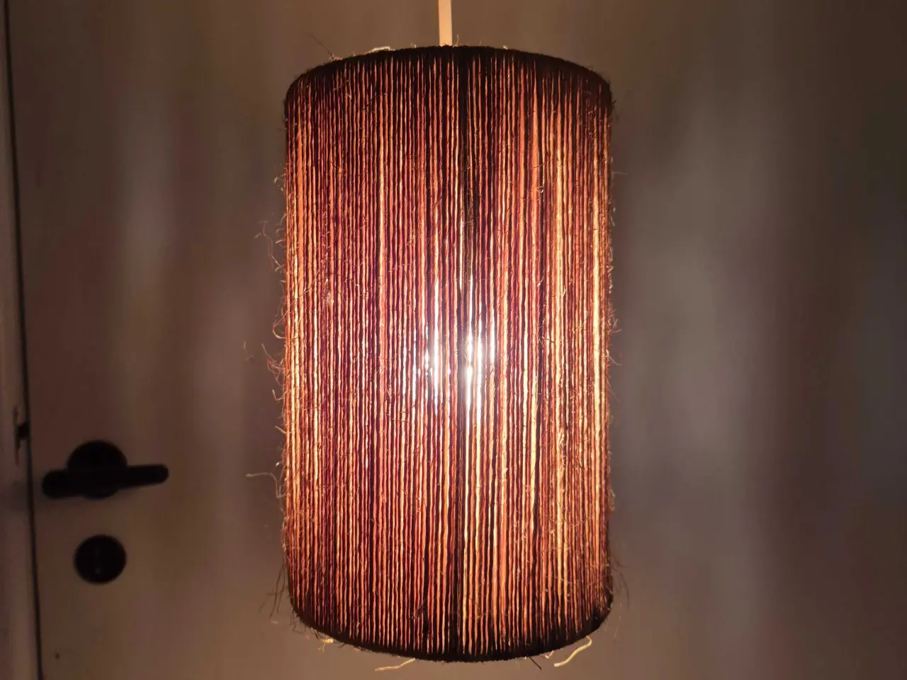Billede 1 - Cylinderformet retropendel i hampesnor