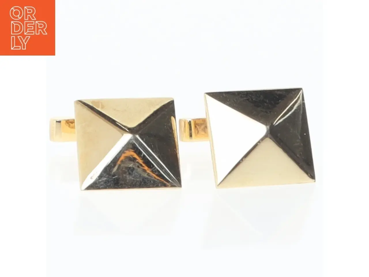 Billede 2 - Guldfarvede manchetknapper (str. 20 mm)