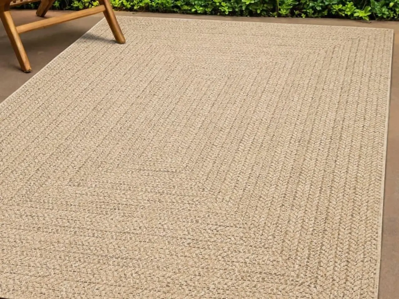 Billede 1 - Gulvtæppe ZIZUR 200×290 cm - jute-look til inde og ude