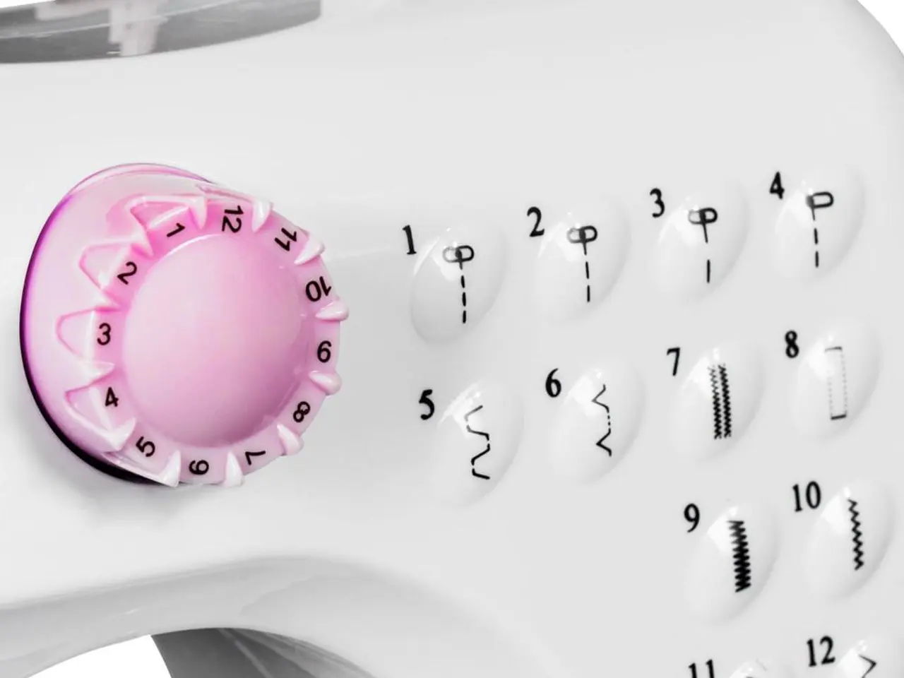 Billede 5 - Łucznik Mini symaskine - pink børnevenlig model med 12 sømprogrammer