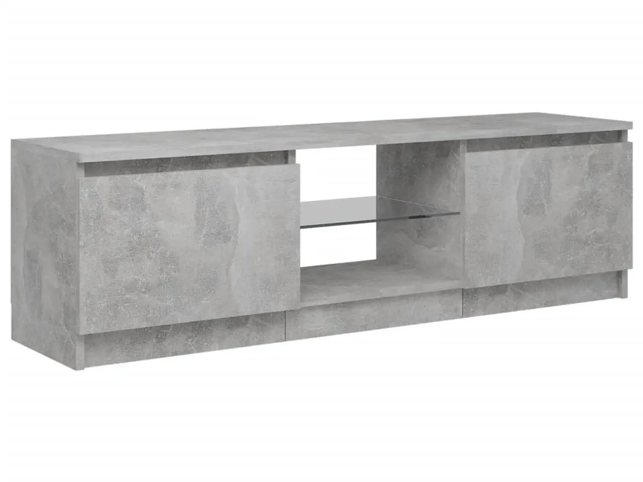 Billede 7 - Tv-skab med LED-lys 120x30x36 cm betongrå