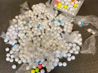 Blandede golfbolde