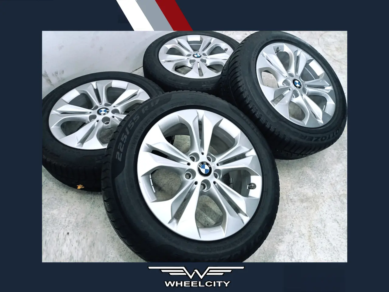 Billede 1 - 5x112 17" ET52 nav 66,6ø BMW vintersæt inkl.TPMS