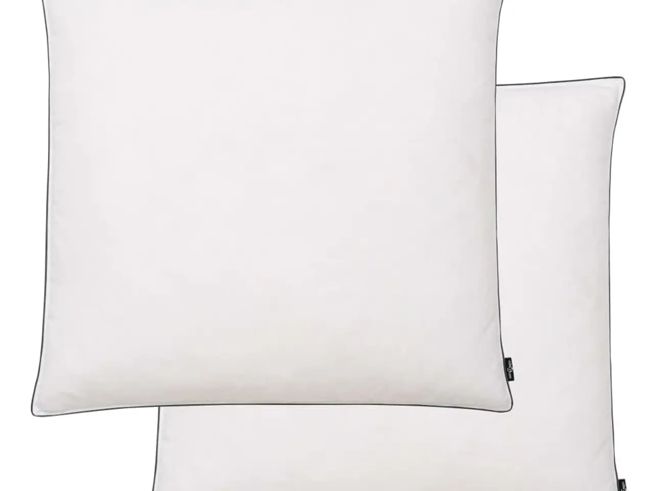 Billede 1 - Puder 2 stk. med dun-/fjerfyld - tung komfort 80 × 80 cm, hvid