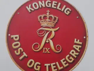 Post metal skilte 2 stk