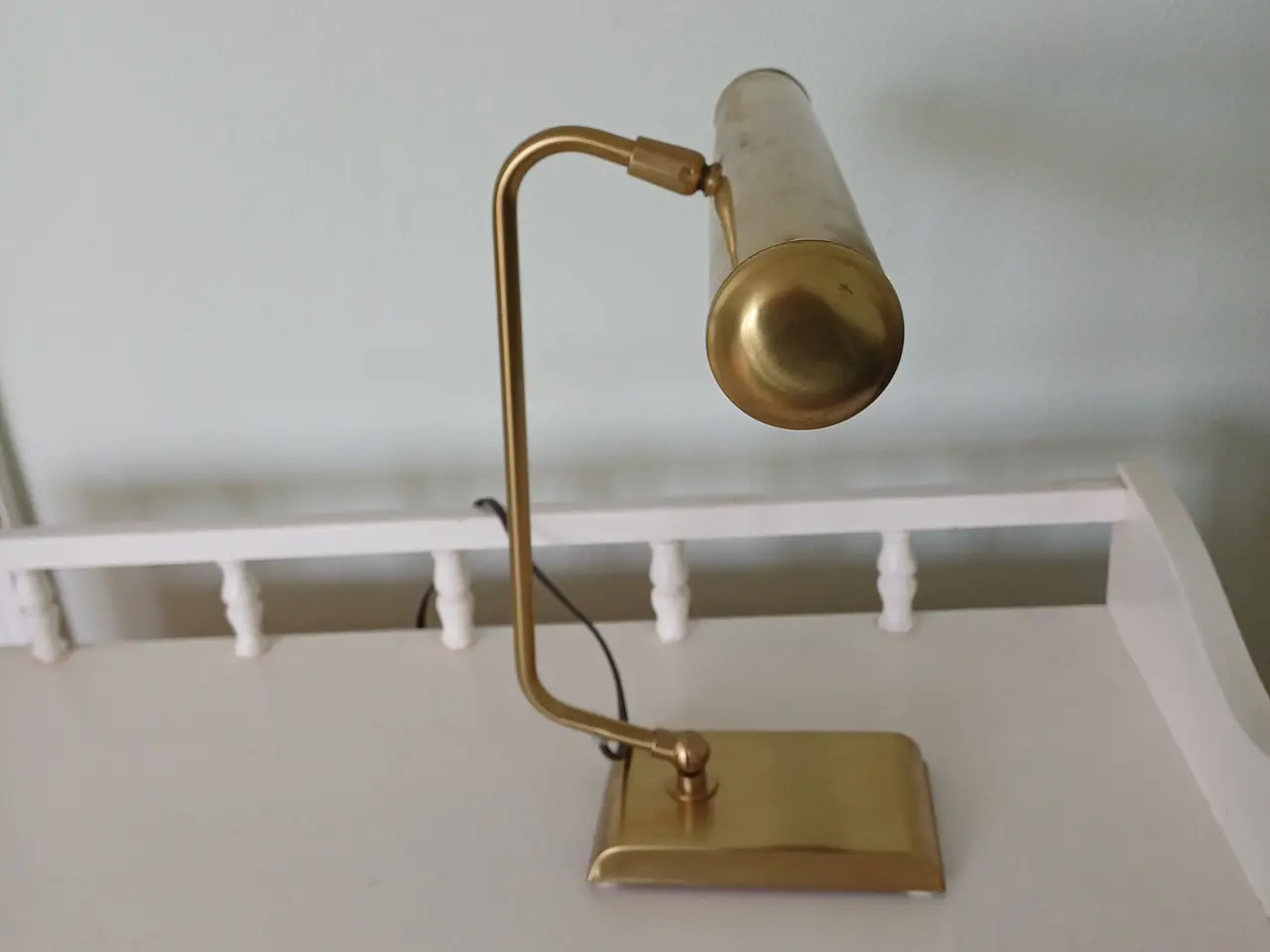 Billede 3 - Klaver lampe i messing