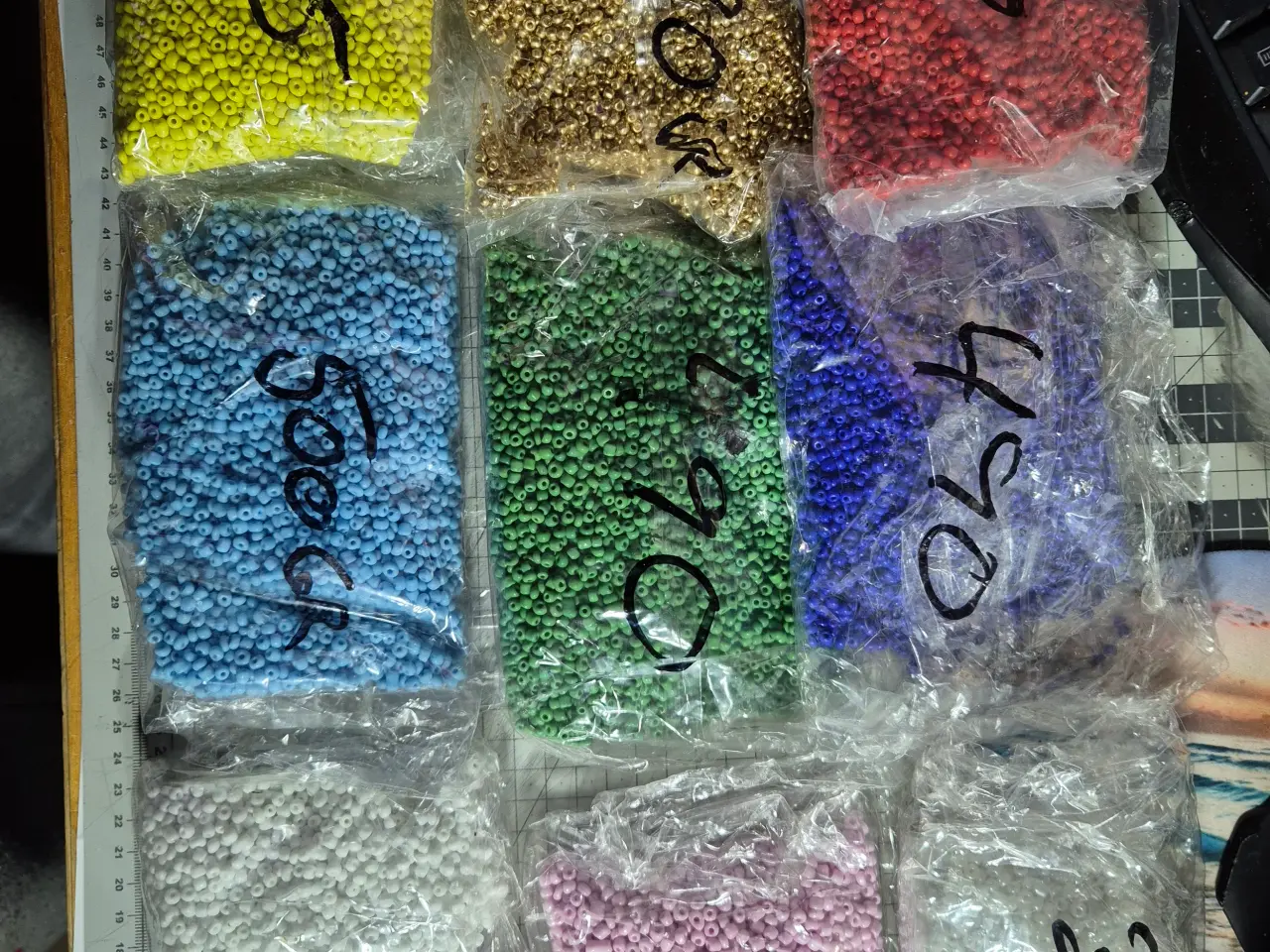 Billede 1 - 4mm glas perler