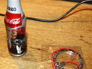 1 stk. aluminium Mini Coca Cola Flaske 1920