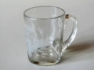 Gammelt mundblæst børneglas