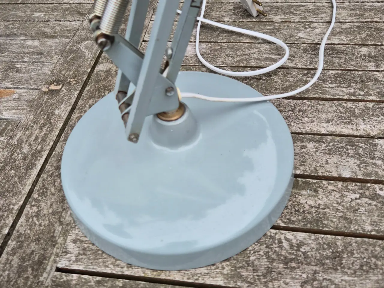 Billede 10 - Grå Luxo arkitektlampe med bordfod