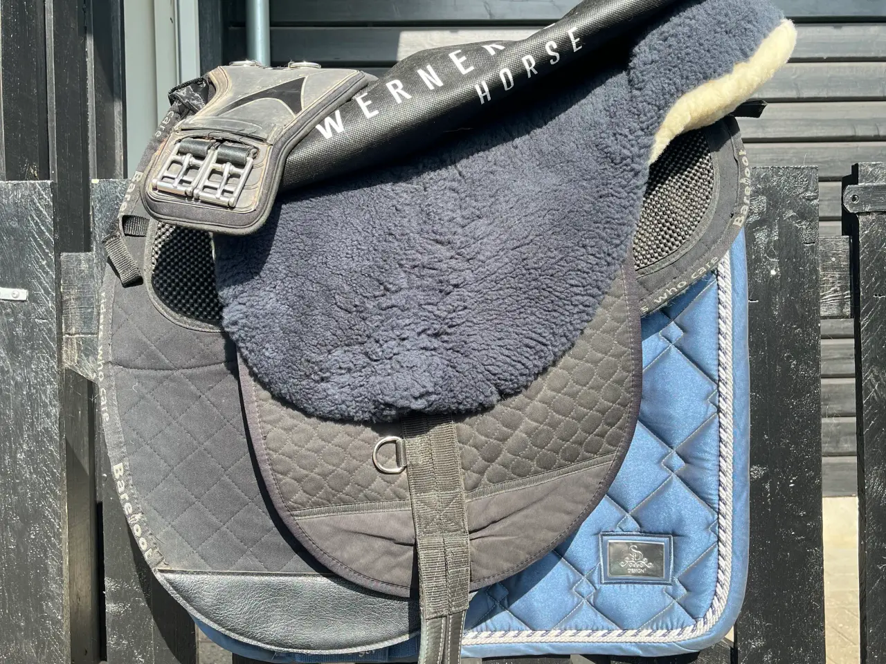 Billede 1 - Christ bareback lammeskinssadel + udstyr