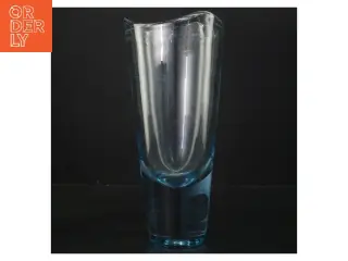 Holmegaard Akvablå vase (str. Ø 11 cm Længde 27 cm)