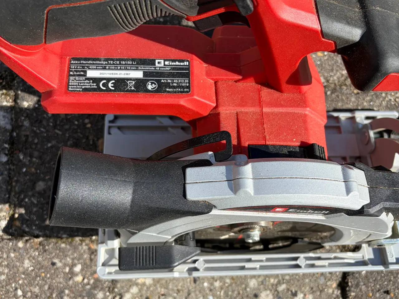 Billede 1 - Einhell TE-CS 18/150 Li rundsav 18 V, maks 48 mm