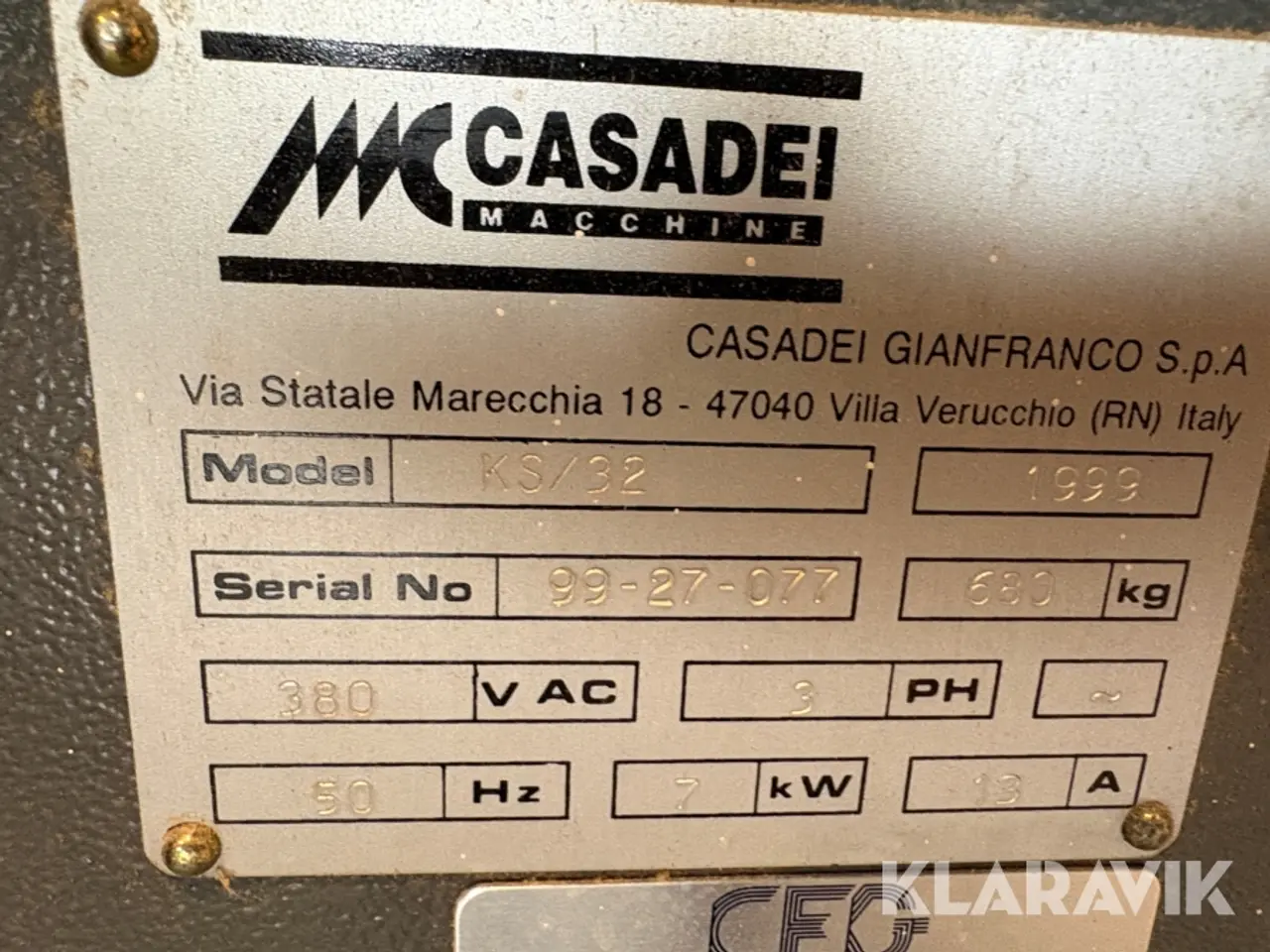 Billede 7 - formatrundsav Mc casadei K’s 32 plus