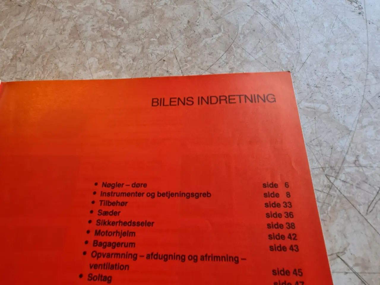 Billede 5 - Brugt  instruktions bog  Fiat  Uno
