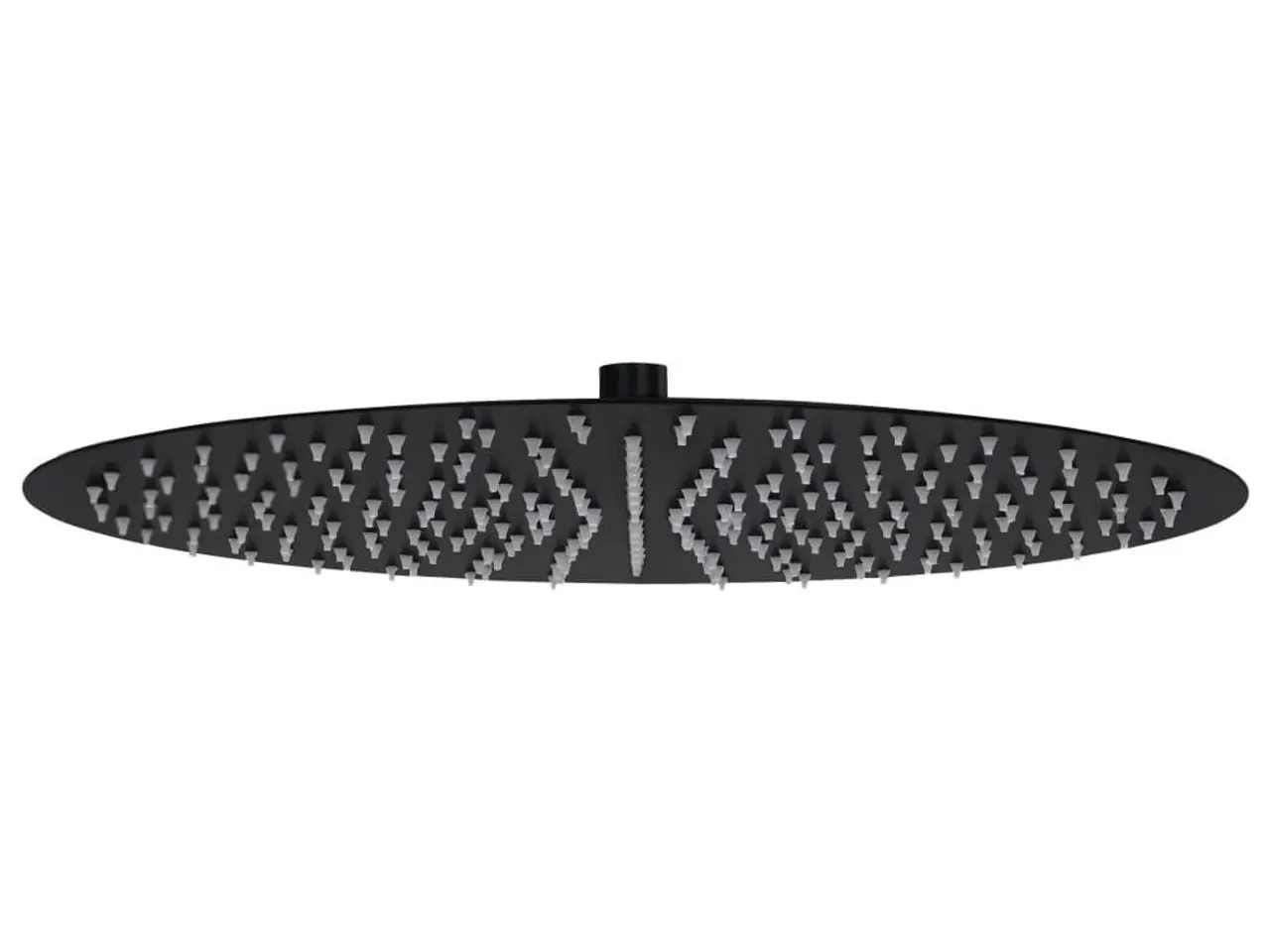 Billede 1 - Regnbrusehoved i rustfrit stål 40 cm rund - sort