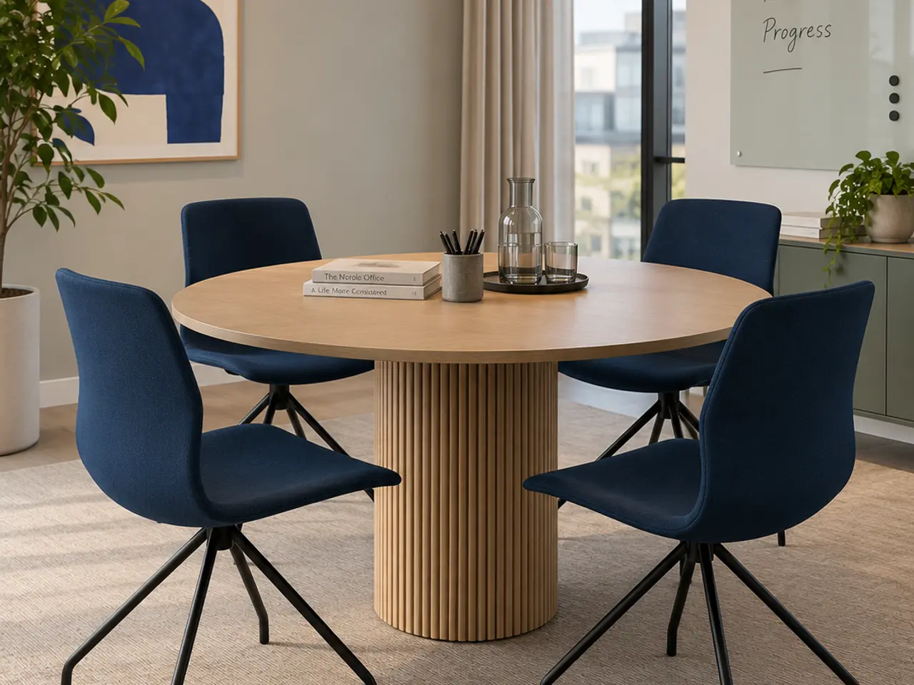 Billede 2 - Four Design FourSure 11 Stol – Mørkeblå/Sort Stel
