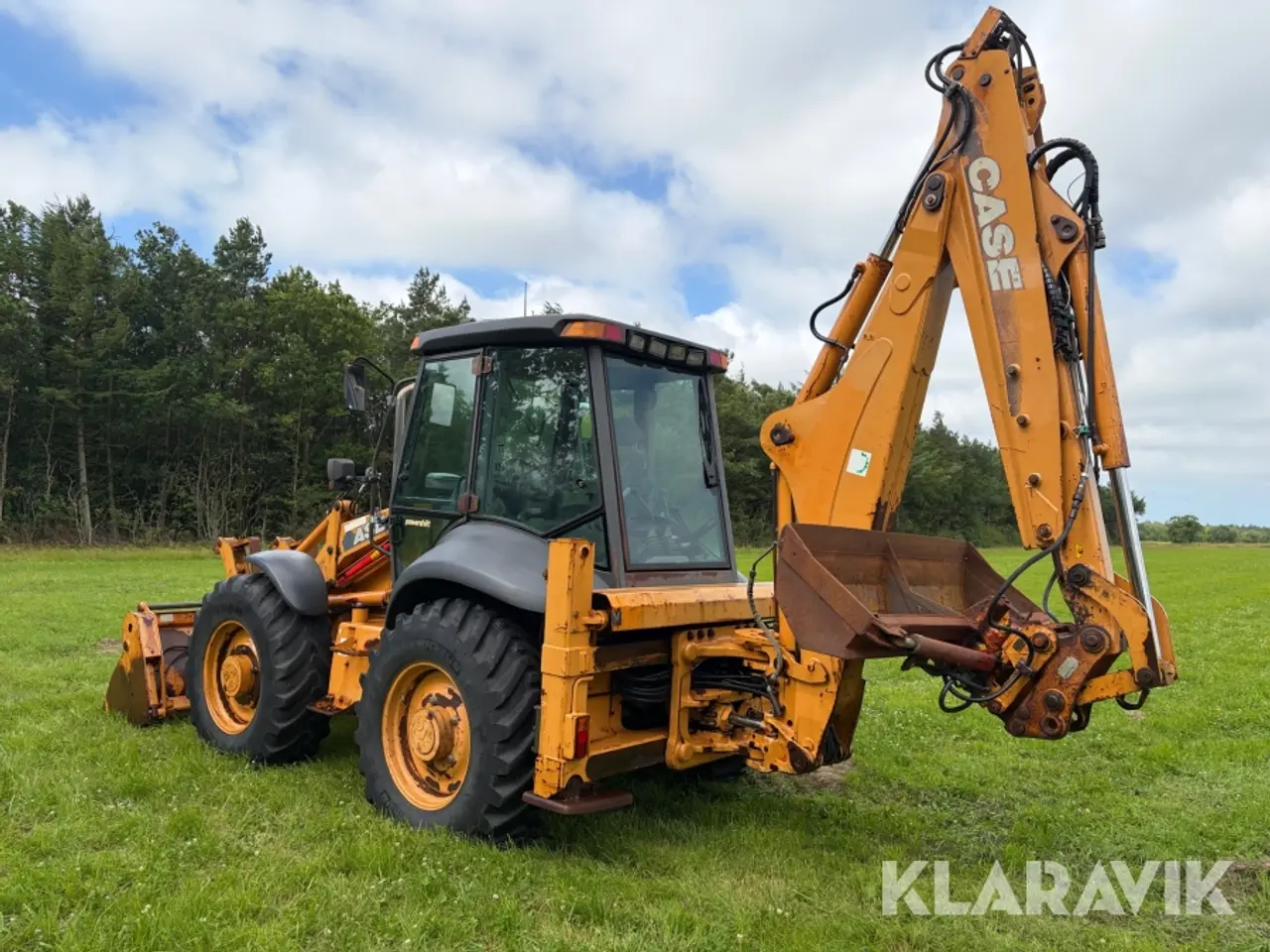 Billede 3 - Rendegraver CASE 695 SM - hydraulisk sideforskydning og ekstra skovle