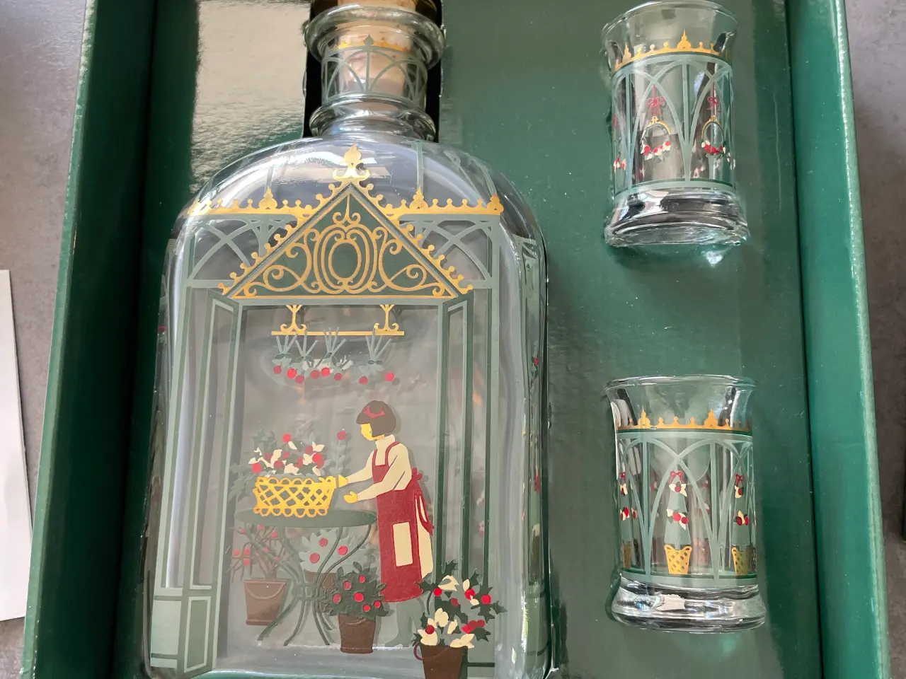 Billede 1 - Holmegaard Juleflaske og glas - 1999