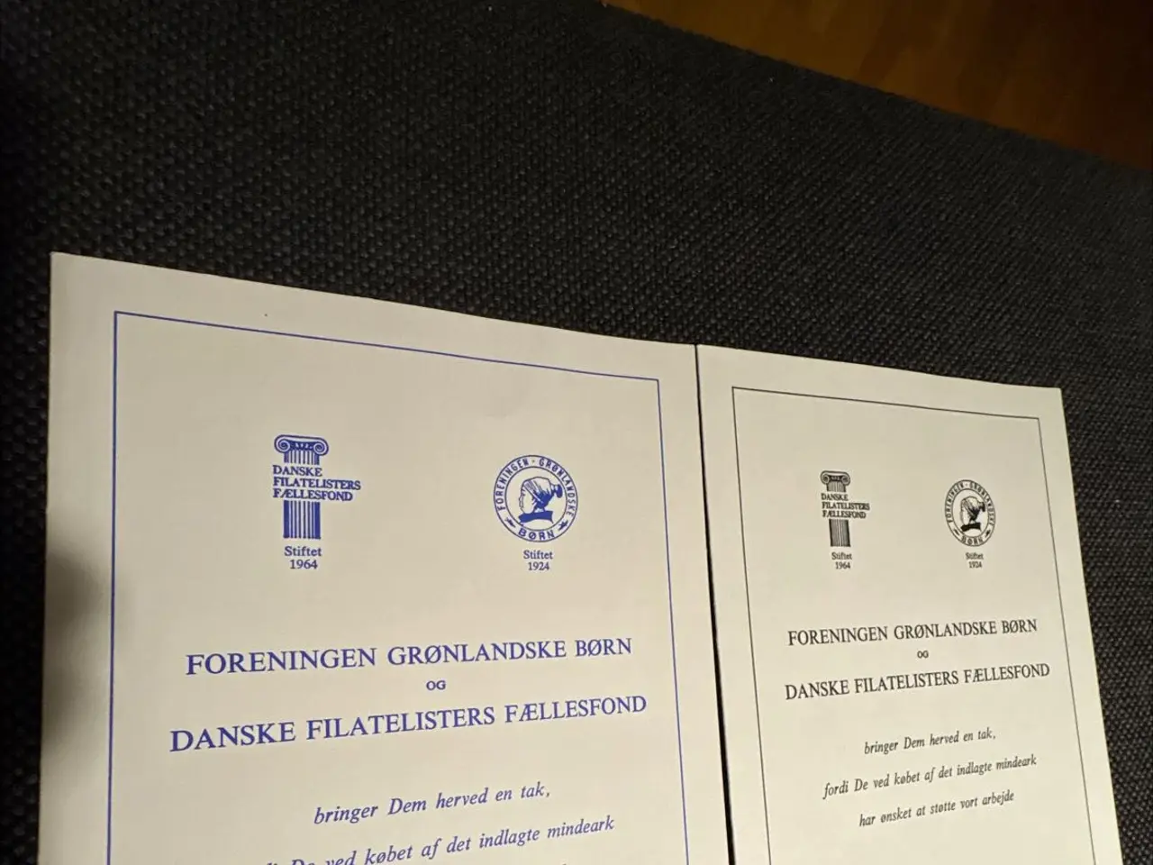 Billede 1 - To mindeark fra Grønlanf