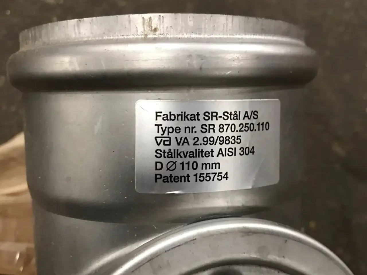 Billede 3 - 110mm rustfri rottespærre