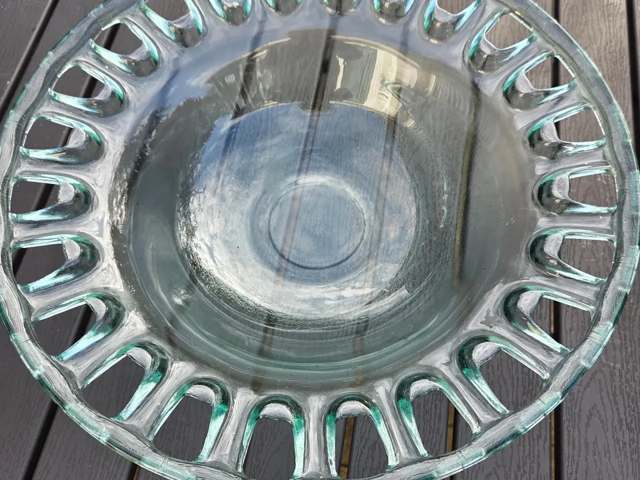 Billede 4 - Skønt glas dekorations  fad. Til ude som inde.