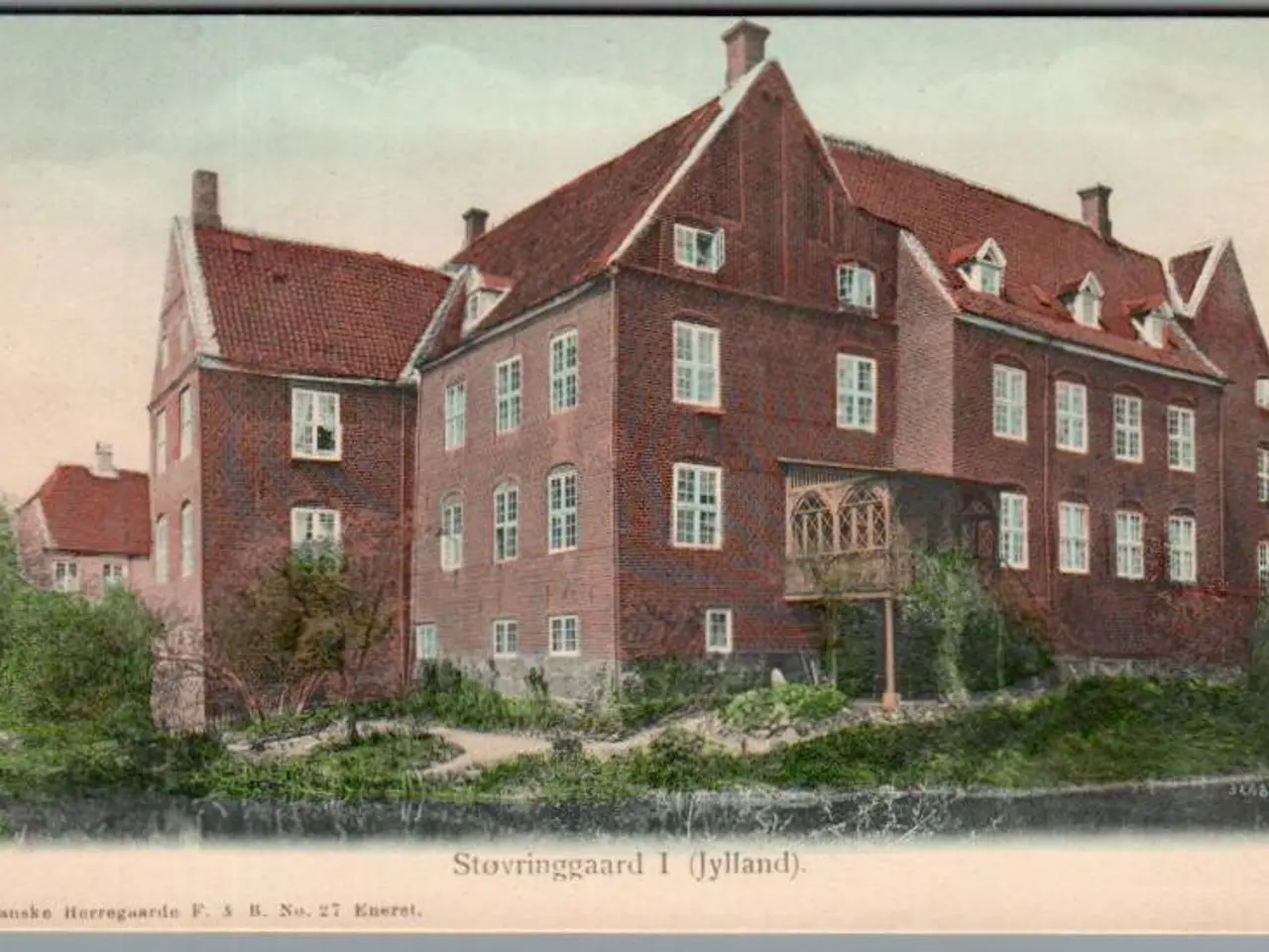 Billede 1 - Støvringgaard I (Jylland) - Danske Herregaarde F&B 27 - Postkort - Ubrugt