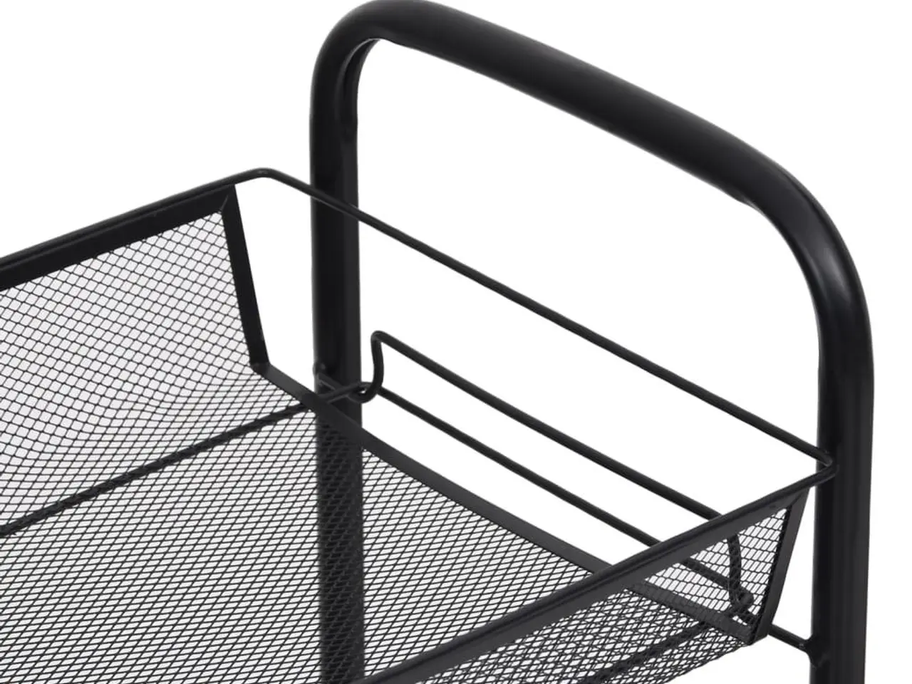 Billede 5 - Køkkenvogn med 5 hylder 46 x 26 x 105 cm - sort