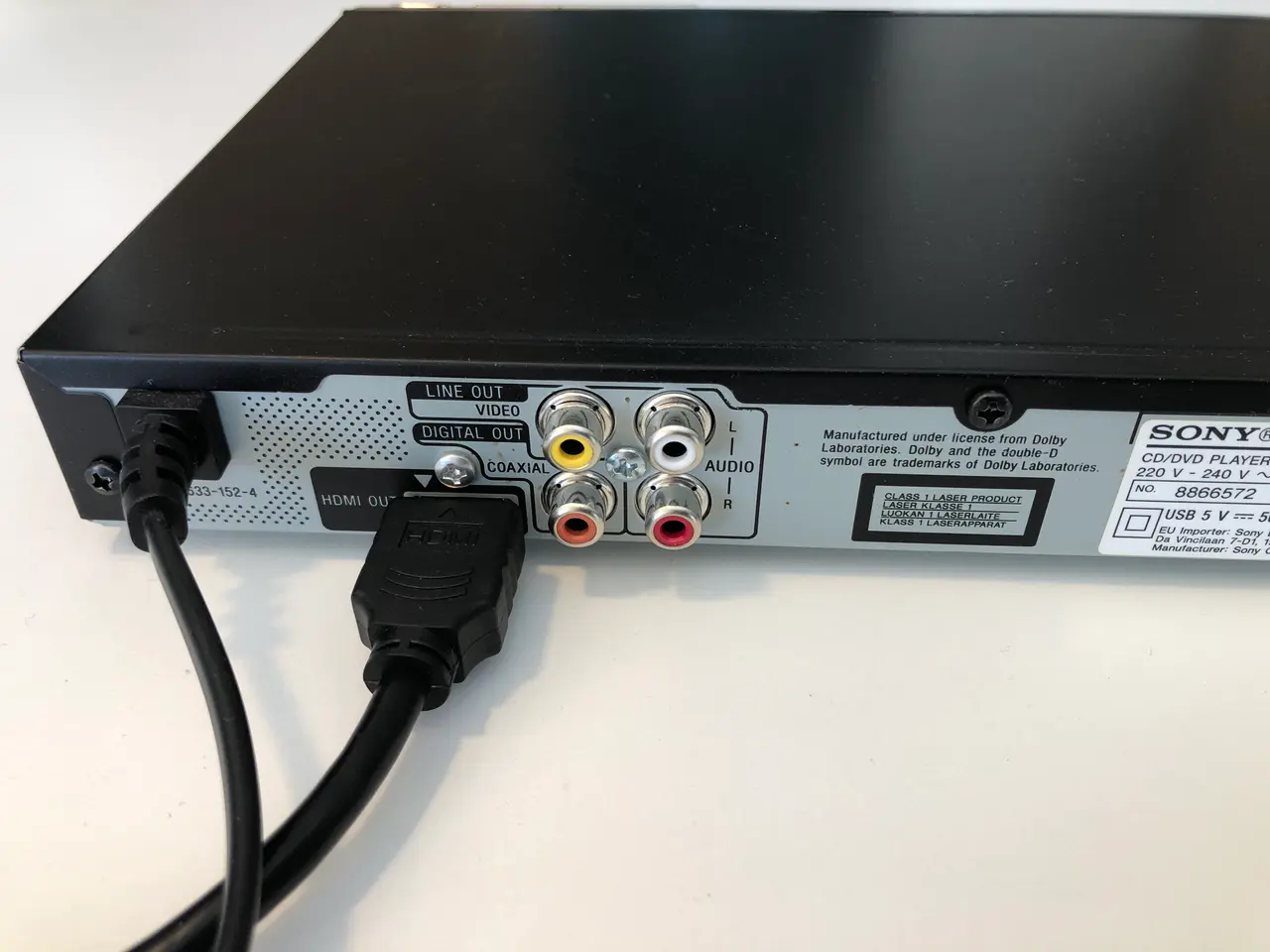 Billede 7 - Sony DVD afspiller model DVP-SR760H
