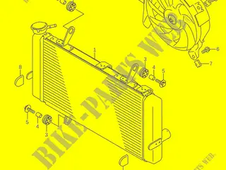 Køler, Suzuki DL1050 RADIATOR COMP,WATER