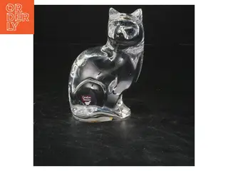 Glasfigur kat Orrefors (str. 13x8 cm)