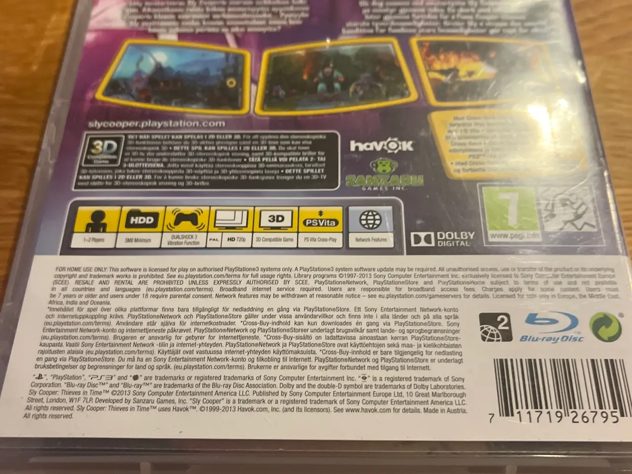 Billede 2 - PS3 dvd spil 2013 sly Cooper thieves in time