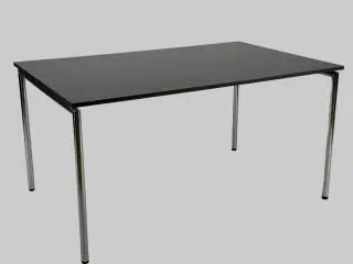 Four Design Klapbord – Mørkegrå/Krom Stel 140x90