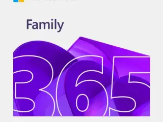 Microsoft 365 Family – 1 års licens 250 kr.
