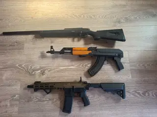 Airsoft udstyr. Aldrig brugt kun prøvet