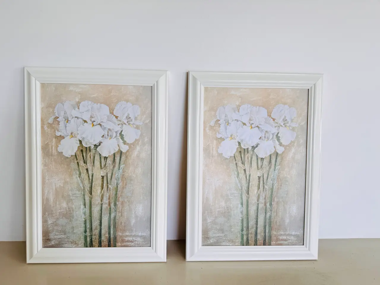 Billede 1 - Scott-tonge. Jean: whatercolour- white flower