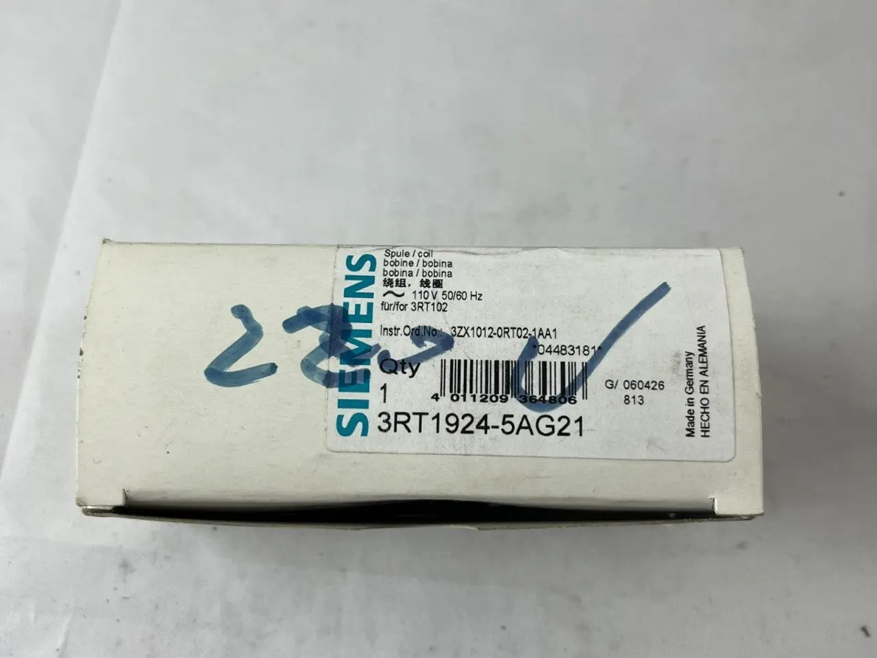 Billede 5 - Siemens 3RT1924-5AG21 SIRIUS Magnetic Coil 110 V