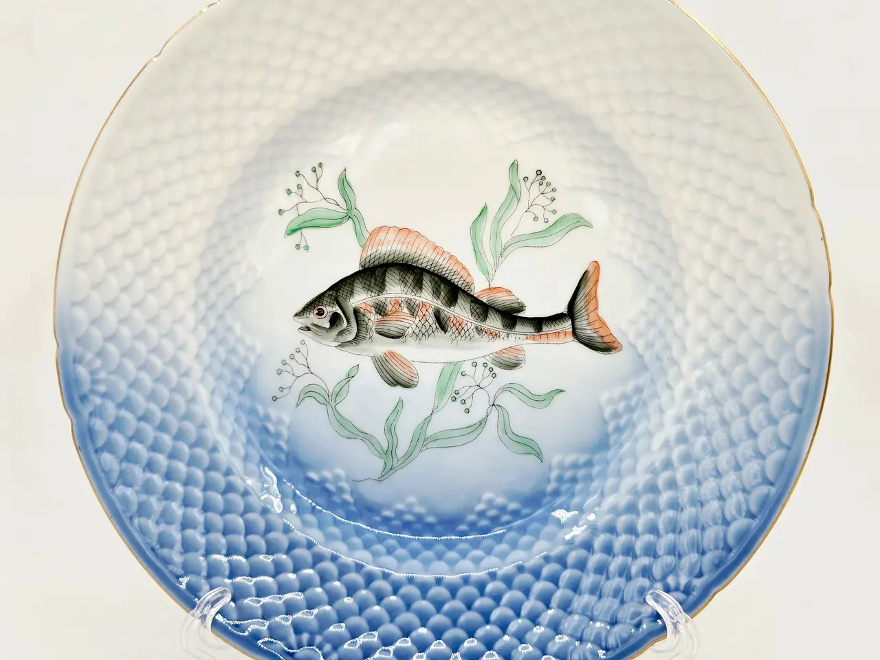 Billede 1 - Mågestel Fisketallerken Aborre nr.9. sortering 2