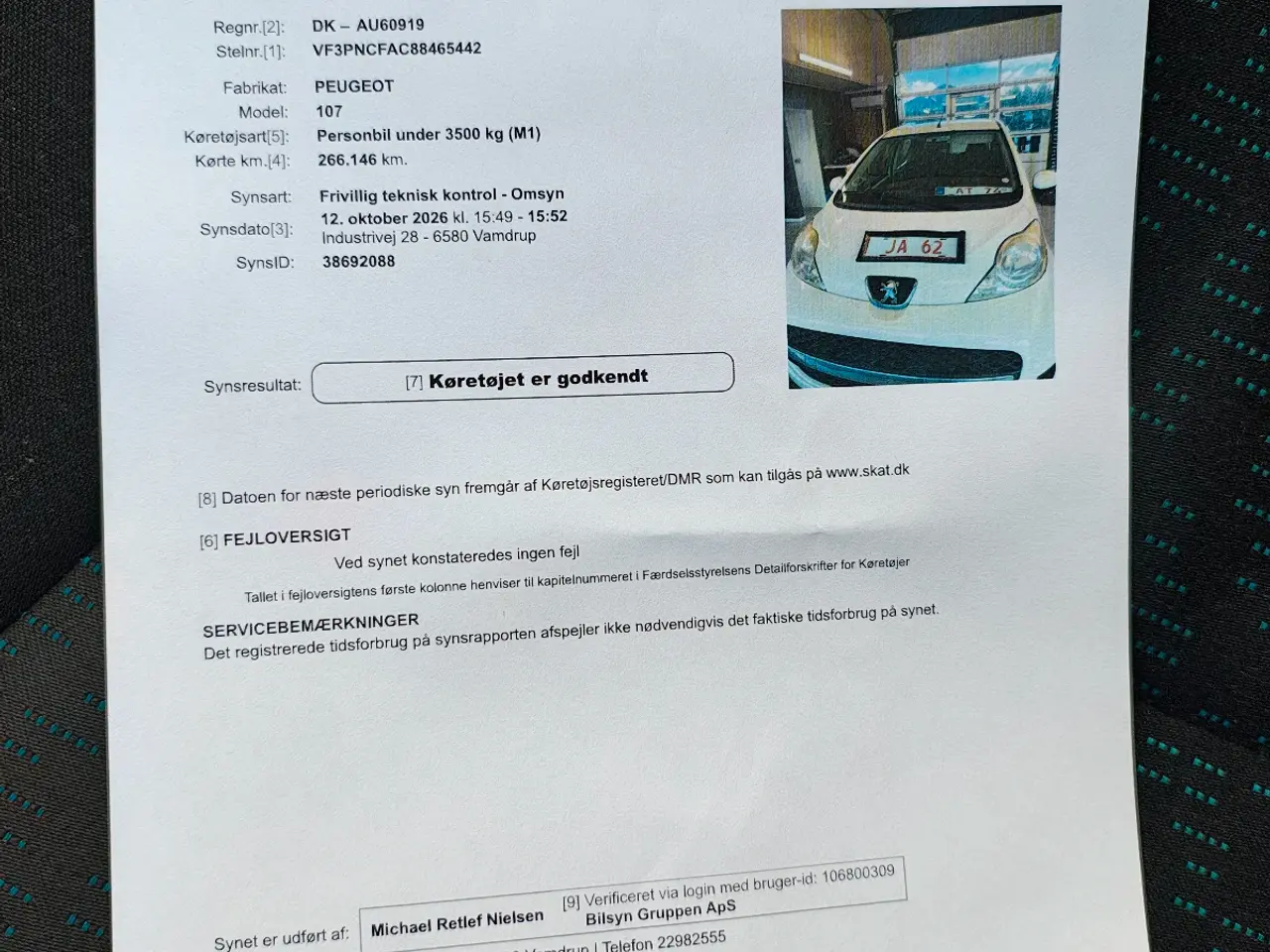 Billede 6 - Peugeot 107 nysynet