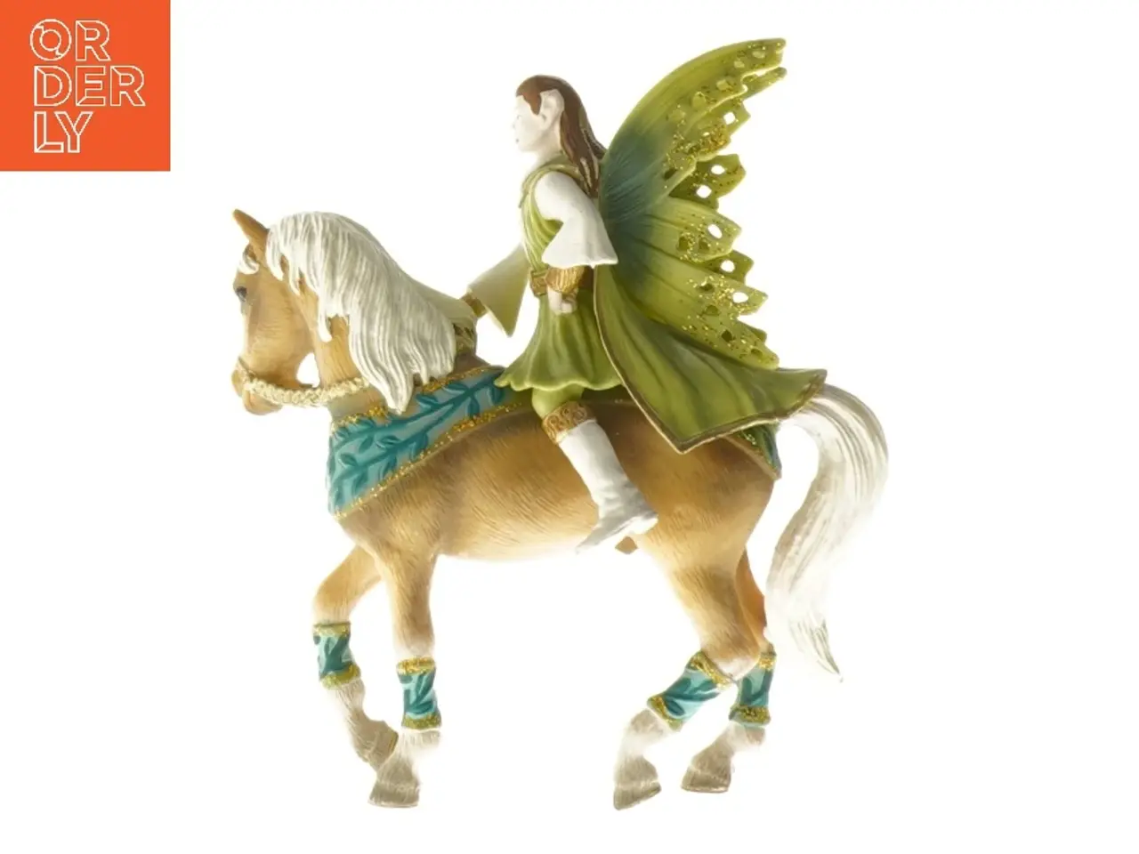 Billede 2 - Elv med vinget på hestefigur fra Schleich (str. 12 cm)