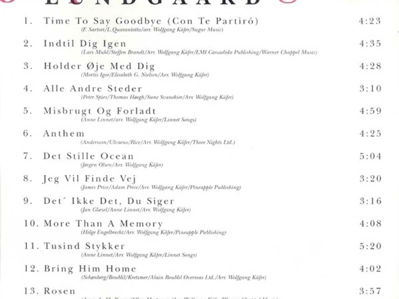 Billede 2 - Jesper Lundgaard – Jesper Lundgaard – CD