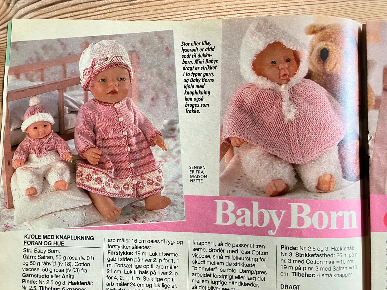 Billede 3 - Sy og Strik til Baby Born og Mini Baby