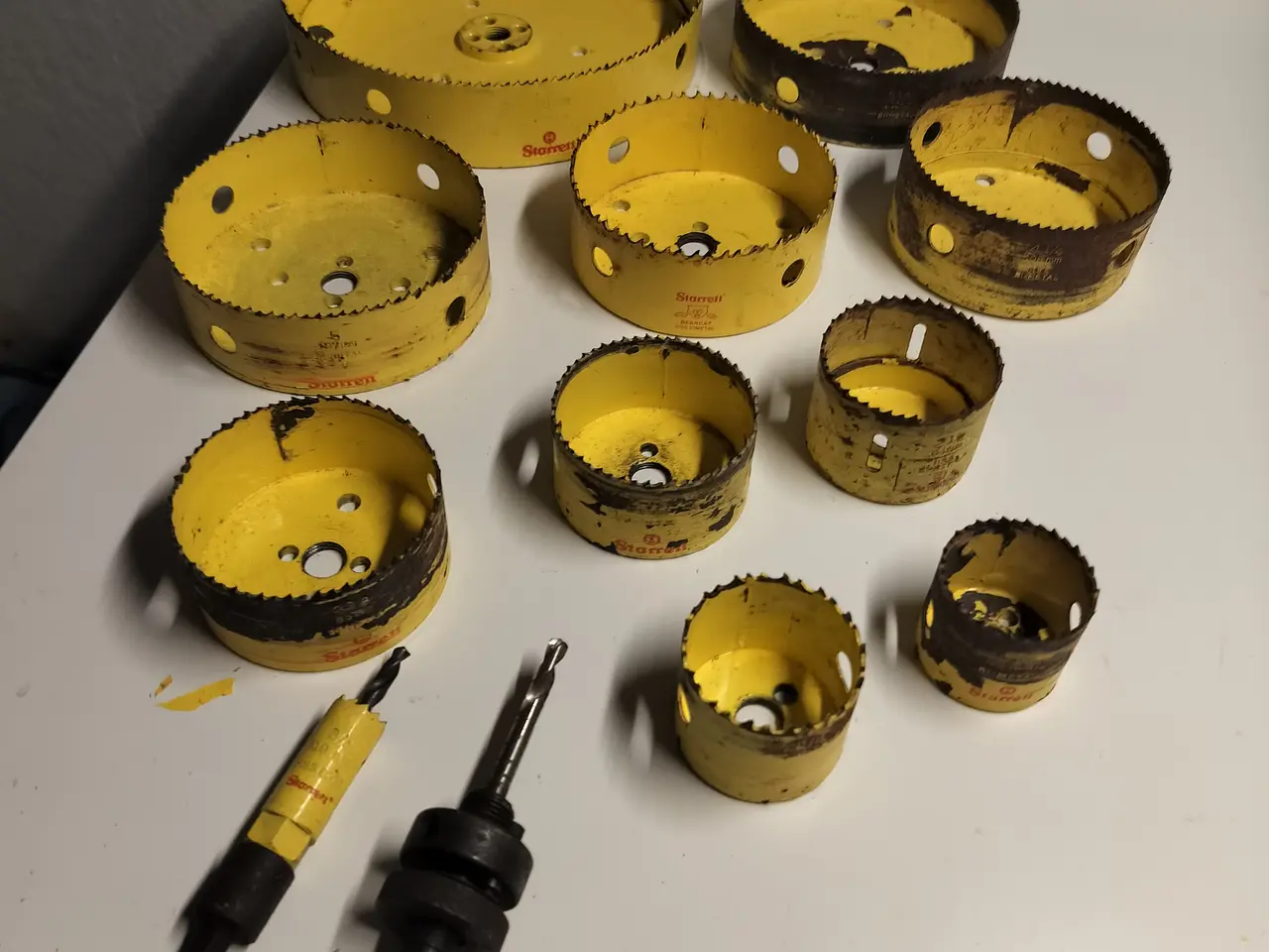Billede 1 - Kopbor / hulsav 7 Stk Starrett HHS Bi metal