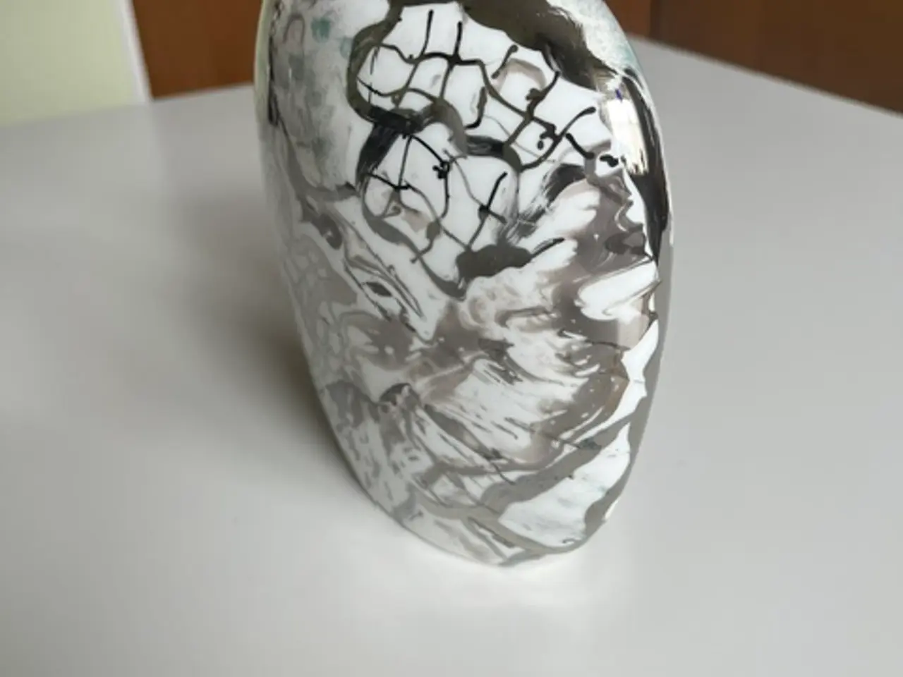 Billede 2 - Håndmalet vase