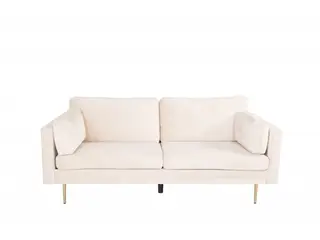 Boom 3 personers Sofa  - Beige og Messing