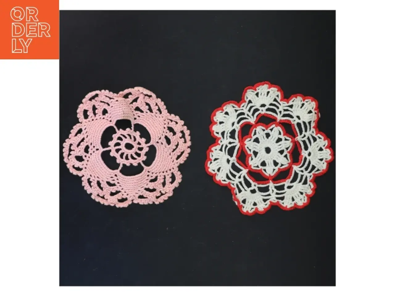 Billede 1 - Hæklede doilies (str. Ø 19 cm)