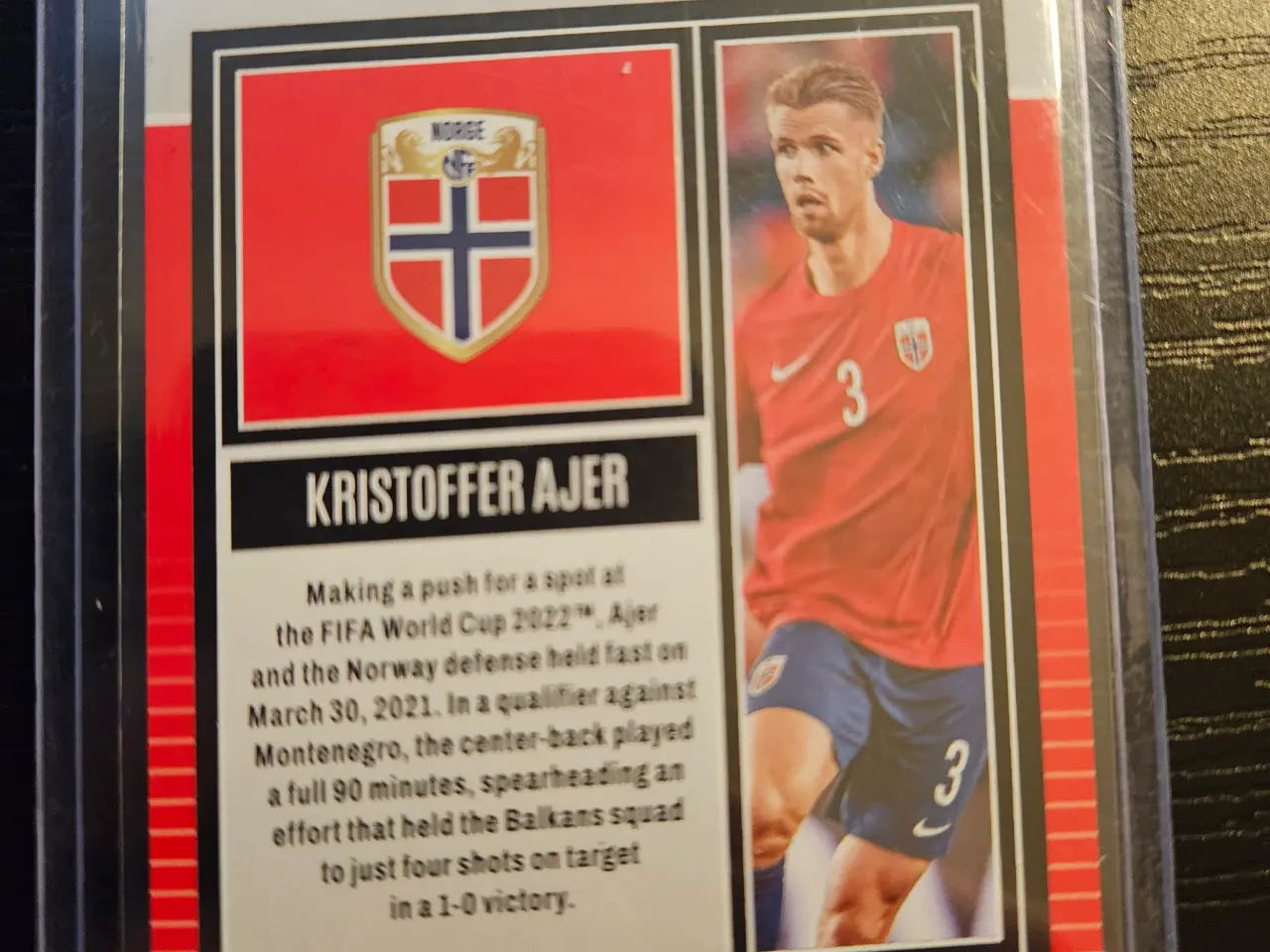 Billede 1 - Kristoffer Ajer 17/65 Fodboldkort